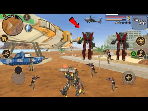 Vegas Crime Simulator (Transformer Truck Robot Fight Car Robot) Sea Monster - Android Gameplay HD