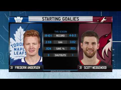 Molson Canadian Leafs Gameday: Toronto at Arizona - December 28, 2017