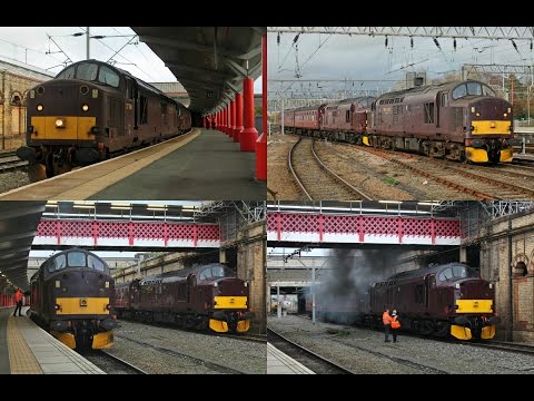 WCRC 37516, 37518 & 37706 at Crewe on 5M43 & 5V42 11/11/2015