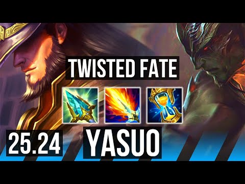 TWISTED FATE vs YASUO (MID) | EUW Master | 25.24