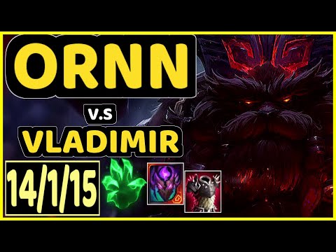ROSEY (ORNN) vs VLADIMIR - 14/1/15 KDA TOP GAMEPLAY - OC Ranked DIAMOND