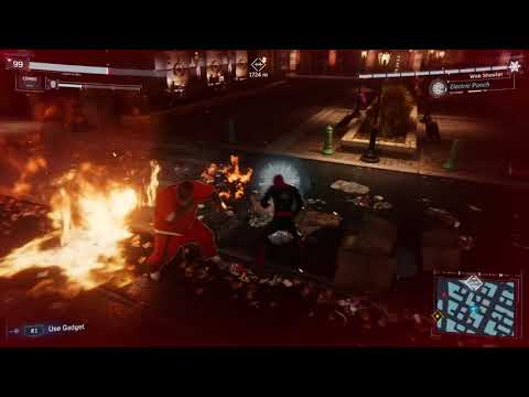 Electric Punch in Spiderman (PS4)