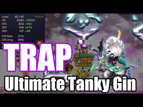 It's too hard to beat him, ultimate tanky Gin is crazy TRAP🤪🤪🤪【Summoners War RTA】