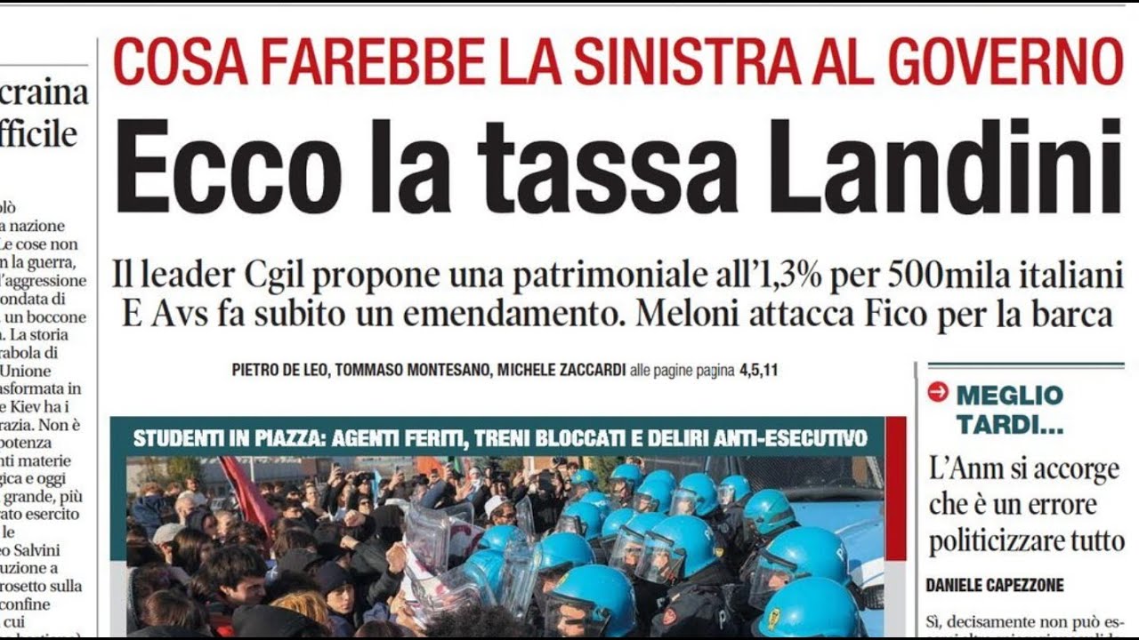 RASSEGNA STAMPA 15 NOVEMBRE 2025 QUOTIDIANI NAZIONALI ITALIANI  PRIME PAGINE DEI GIORNALI DI OGGI
