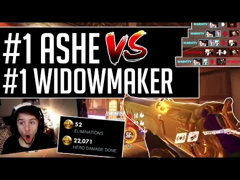 #1 Controller ASHE VS. #1 Keyboard WIDOWMAKER.. (PS4 Overwatch)
