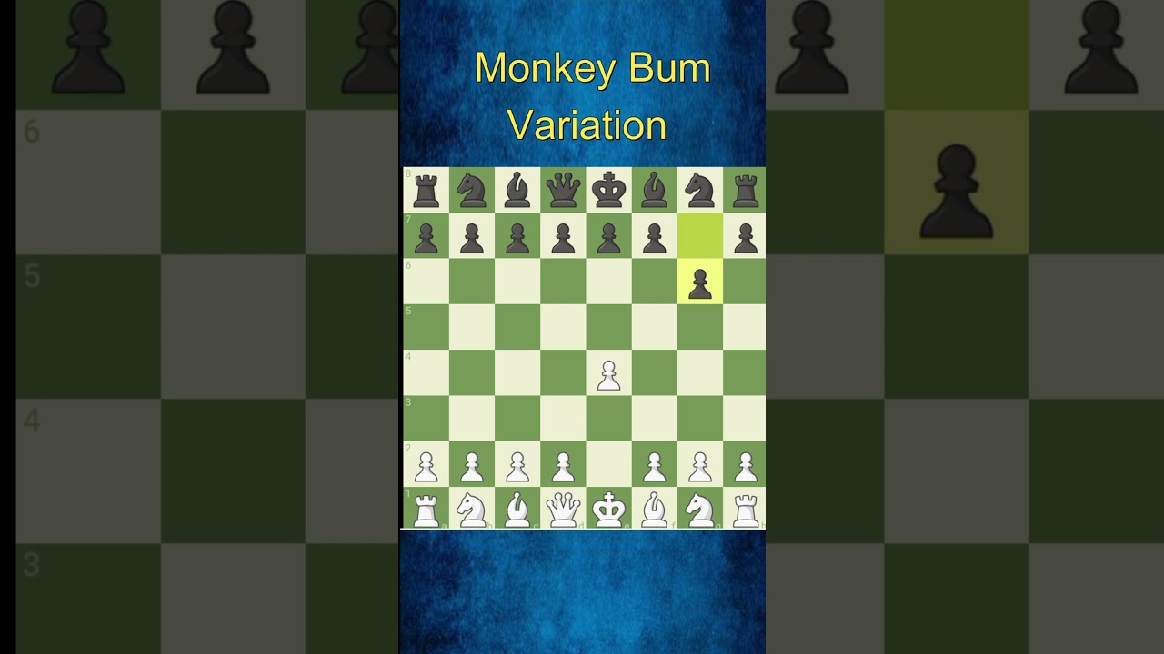 Monkey Bum Variation!!?? #Chess