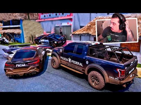 POLICE DESTRUCTION - FORZA HORIZON 5 - GAMEPLAY