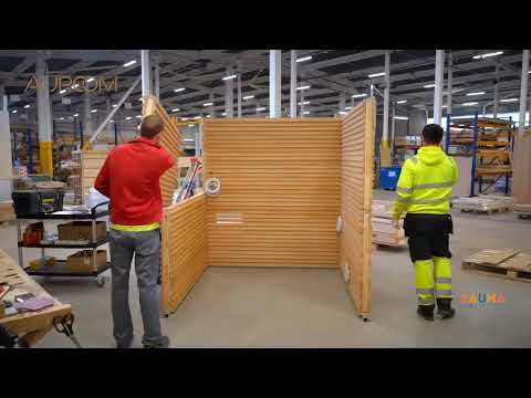 Building the Walls and Ceilings of an Auroom Nativa Indoor Sauna Kit