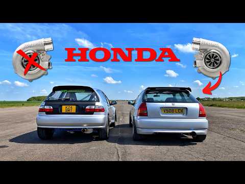 TURBO vs ALL MOTOR.. 600BHP TURBO CIVIC vs N-A 370BHP CIVIC