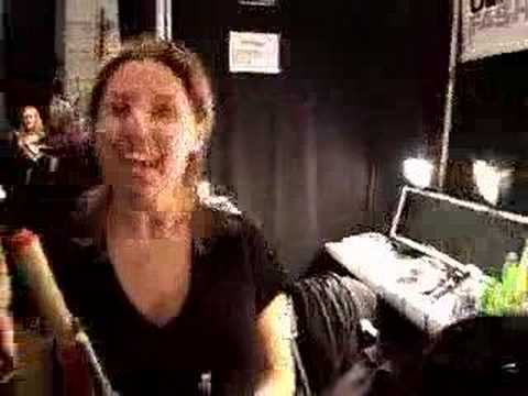 Backstage at the 2006 fall fashion show