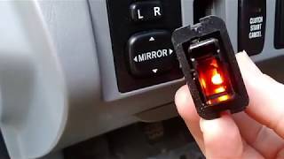 Fixing dash button lights on your Tacoma