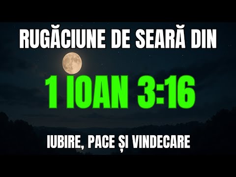 The Evening Prayer That Can Change Your Life 🌙 | 1 John 3:16 – Love, Peace and Healing