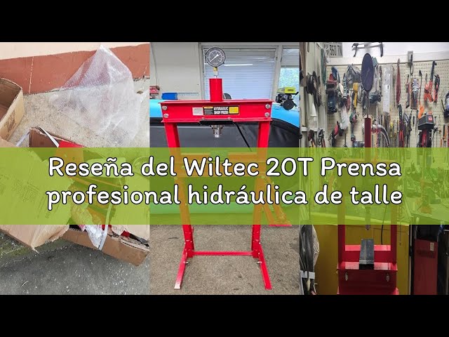 Vídeo relacionado con Wiltec 6T Prensa hidráulica de taller prensa de bastidor prensa de cojinetes con manómetro