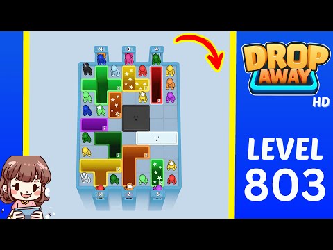Drop Away Level 803 Solution Walkthrough