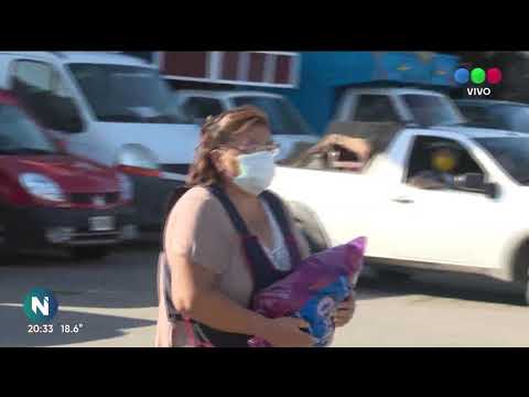 Changarines del Mercado de Abasto piden barbijos