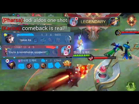 Satisfying Comeback 500 stack Aldous vs Godly Karina! They called me Strong / Aldous Best Build MLBB