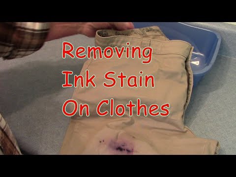 Removing Ink Stain on Clothes - YouTube