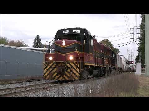 FIRST TRAIN since 1970's on restored railroad siding - Taunton, MA - 10/20/2023