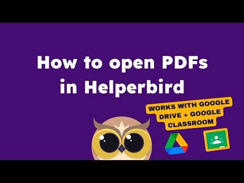 How to Open Any PDF in Helperbird