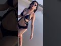 Kim Sharma Wear Black Swimsuit