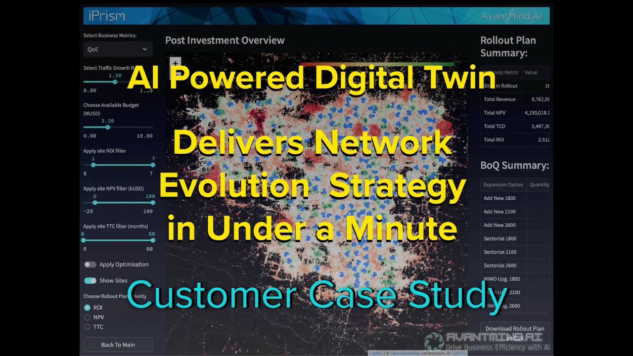 Case Study: AI Powered Digital Twin delivers entire network evolution strategy in under a minute