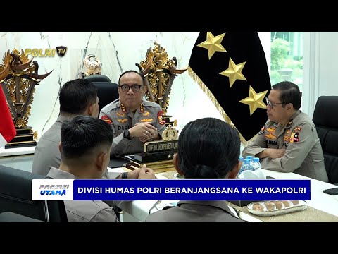 DIVHUMAS LAKSANAKAN ANJANGSANA KEPADA WAKAPOLRI SAMBUT HUT KE-74 HUMAS POLRI