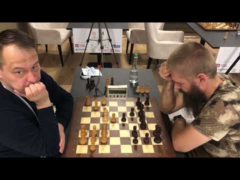 Ilmars Starostits GM, LAT - Kostyantyn Borsuk IM, UKR. Saint Charbel Chess Cup'23. Ukraine, Morshyn.