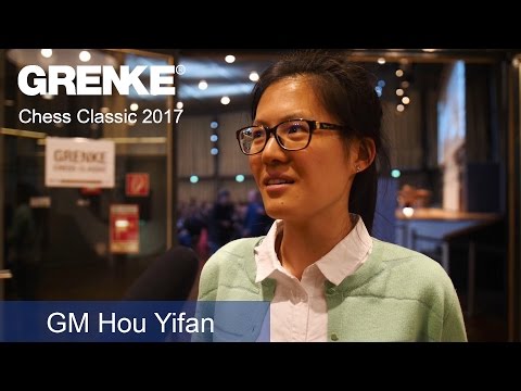 Hou Yifan after her victory against Georg Meier | GRENKE Chess Classic 2017