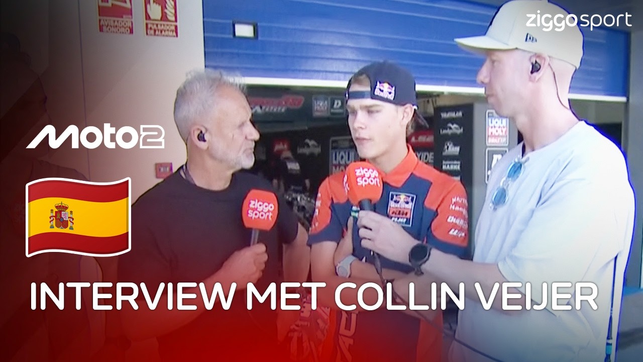 Collin Veijer na het behalen van zijn eerste podiumplek in de Moto2! 🗣️ | Interview Collin Veijer