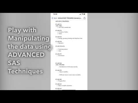 New Real-Time SAS Clinical/SDTM/CDISC Training