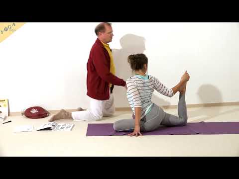 Taube mit gestützter Hand - Yoga Asana Lexikon