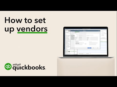How to set up vendors in QuickBooks Desktop
