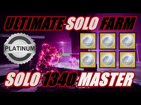 Speedrun: Solo 1340 Master Nightfall In (13:31) Platinum -Ultimate FARM Your Ascendant Shards/Prisms