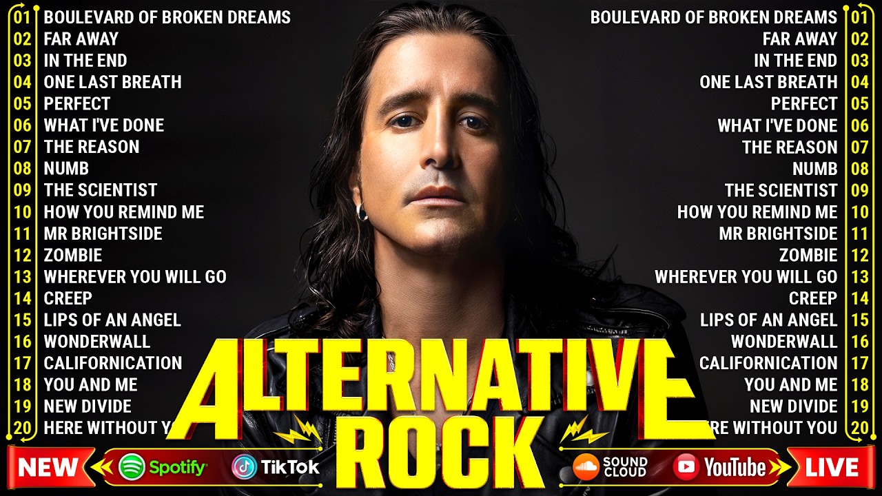 Creed, Linkin Park, Metallica, Nickelback, Green Day, Coldplay💕Alternative Rock Greatest Hits 2000's