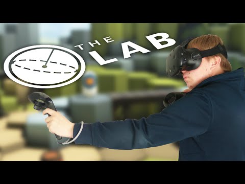 VR jousiammuntaa - The Lab