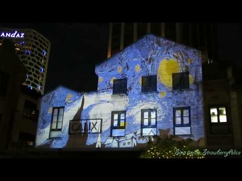 2017 Xintiandi Festival: Ebru Animation: Van Gogh On Dark Water . Part 1 Starry Night , 03/06.