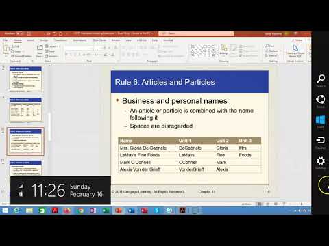 OT 104 INDEXING RULES