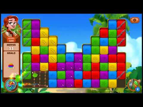 Lost Island Blast Adventure Level 408 - NO BOOSTERS 🏝️ | SKILLGAMING ✔️