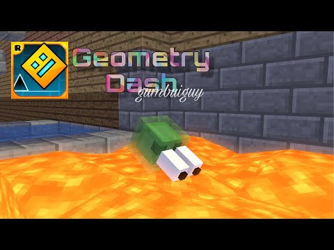 GEOMETRY DASH CHALLENGE - Minecraft Animation