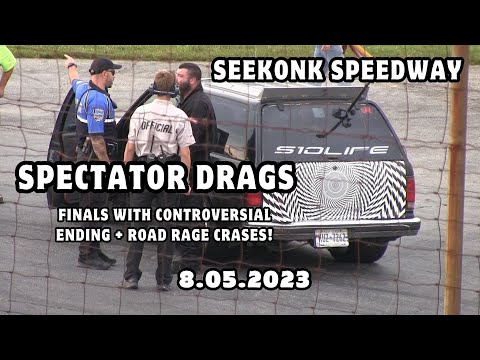8.05.23 Seekonk Speedway Finals with CRASH and controversial ending Spectator Drags @nemmTV
