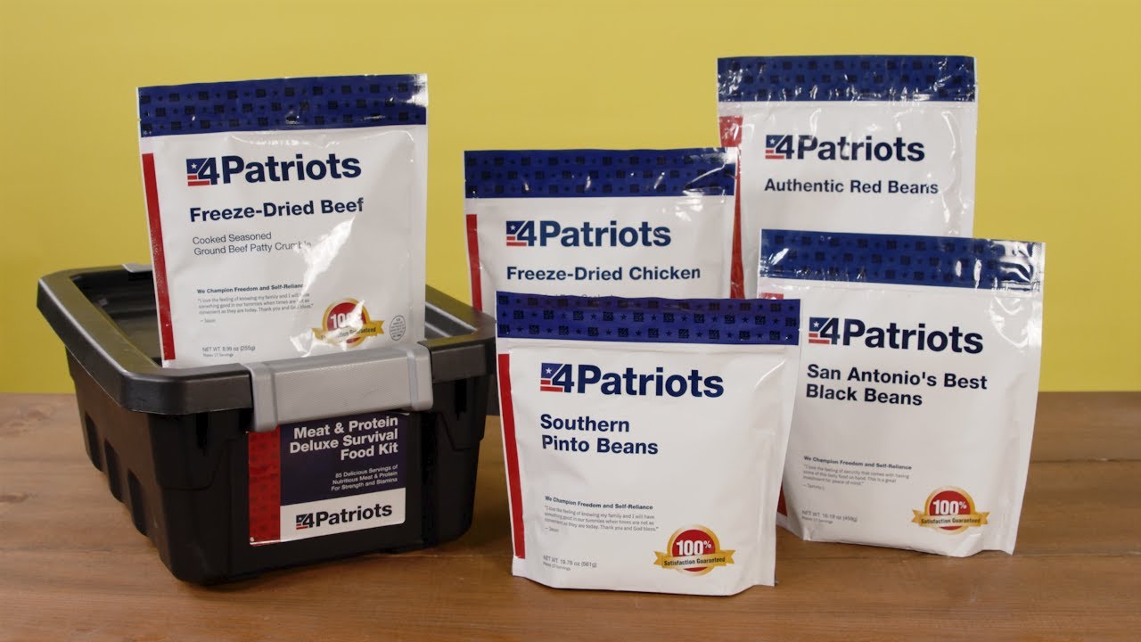 4Patriots Meat & Protein Deluxe Survival Food Kit video.