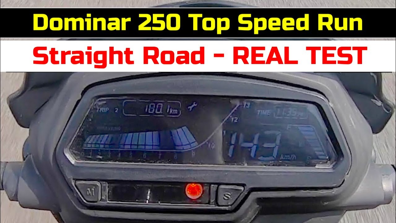 How fast can the Dominar 250 go? Here is our test run How fast can the Dominar 250 go? Here is our test run