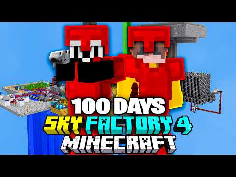 I Survived 100 Days in Minecraft SKY FACTORY 4...
