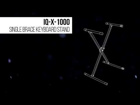 Ultimate Support Product Outlines - IQ-X-1000 Single Brace IQ Series® Keyboard Stand