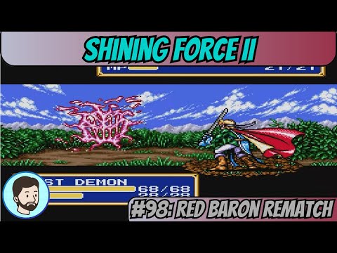 Shining Force II (Mega Drive) - Part 98: Red Baron Rematch