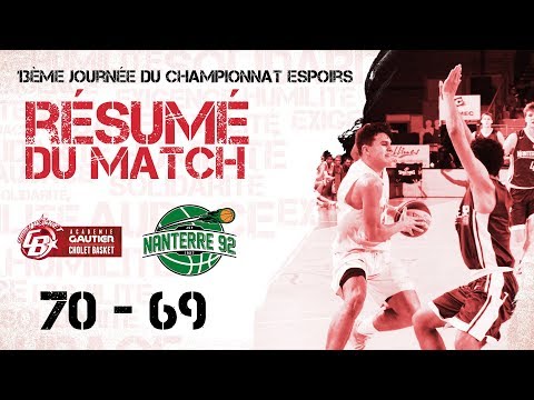 U21 : Académie Gautier CB / Nanterre 92 : Résumé du match 15-12-18