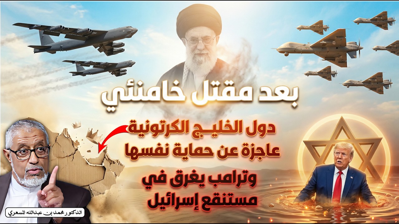 بعد مقتل المرشد خامنئي: دول الخليج الكرتونية عاجزة عن حماية نفسها وترامب يغرق في مستنقع إسرائيل