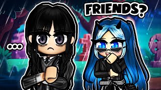 I Asked Her To Be My Friend... Roblox Wednesday Story!