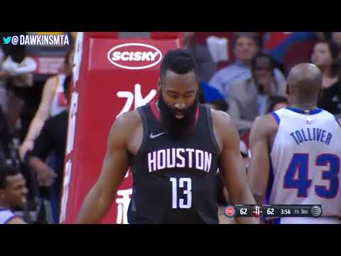 James Harden Full Highlights 2018.3.22 Houston Rockets vs Pistons 22 5, OT TakeOVER! | Fre