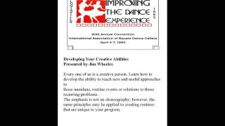 1993 CALLERLAB Conv Developing Your Creative Abilities